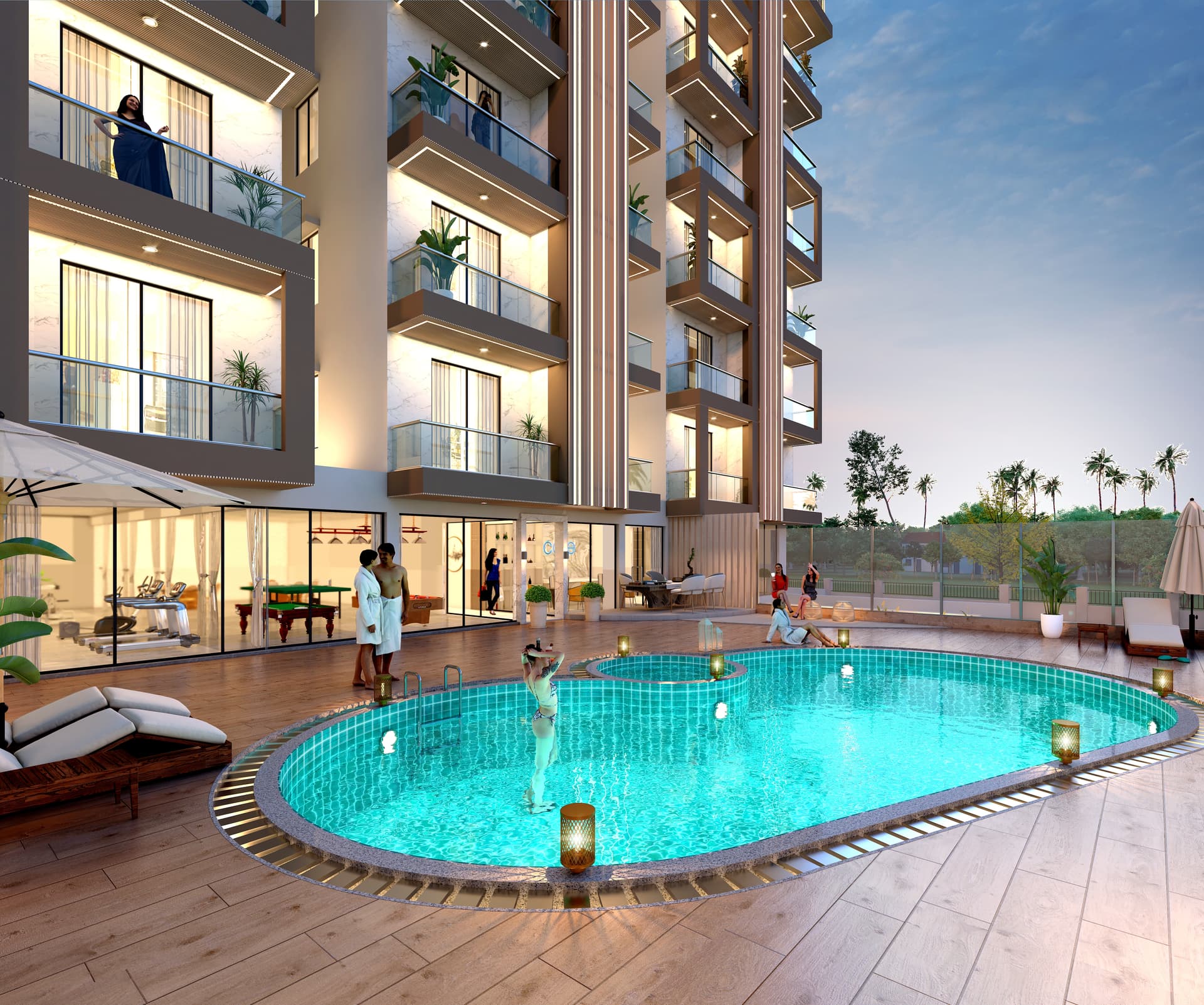 Parwati Towers Detail